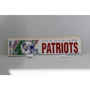 Vintage New England Patriots 12” NFL WinCraft Bumper Sticker